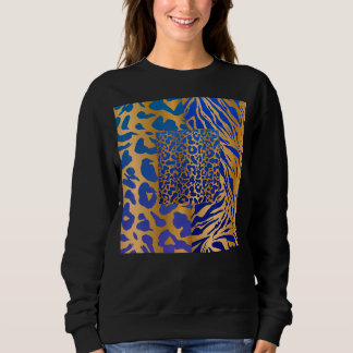 Sweatshirt Zebra Panther Cheetah Animal Safari Imprimer