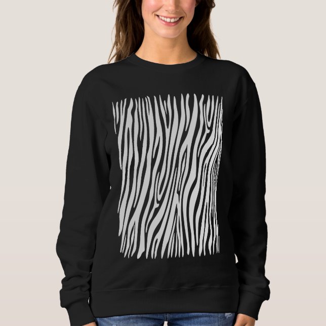 Sweatshirt Zebra Pattern Carnival Costume Zebra Stripes Fancy (Devant)