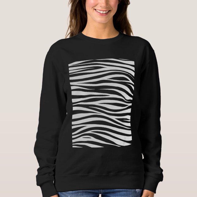 Sweatshirt Zebra Pattern Zebra Colors (Devant)