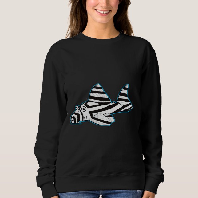 Sweatshirt Zebra Pleco Fish (Devant)