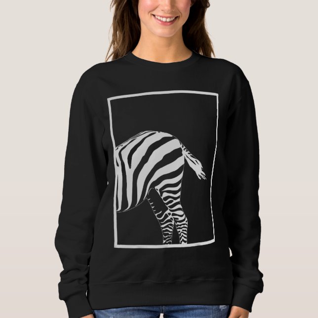 Sweatshirt Zebra Poster de animal Pour Zebra Graphic Zebra Pr (Devant)