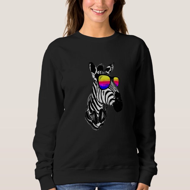 Sweatshirt Zebra Zebra Kids Zebra Girl Zebra Zebra Zebra (Devant)
