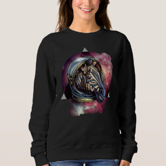 Sweatshirt Zèbre dans l'espace pour maman, papa et les enfant