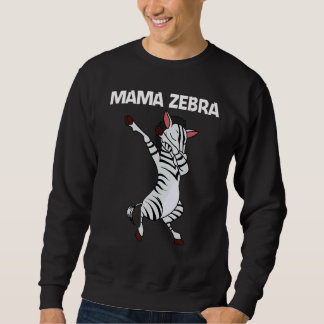 Sweatshirt Zèbre pour femme maman animal de zoo africain  1