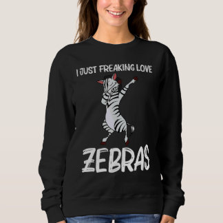 Sweatshirt Zèbre pour hommes femmes africain zoo animal  4