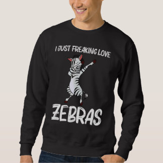 Sweatshirt Zèbre pour hommes femmes africain zoo animal  4