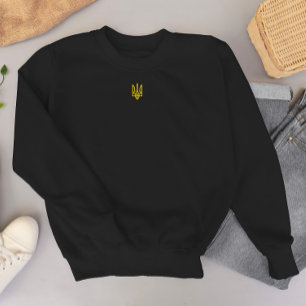 Sweatshirt Zelensky Ukraine President Ukrainian Gold Emblem 
