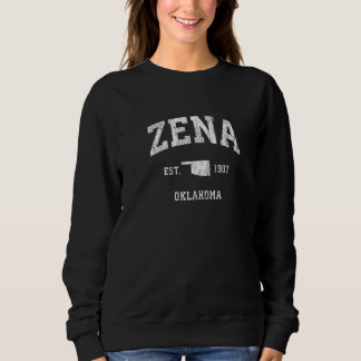 Sweatshirt Zena Oklahoma Ok Sport Athlétique Vintage