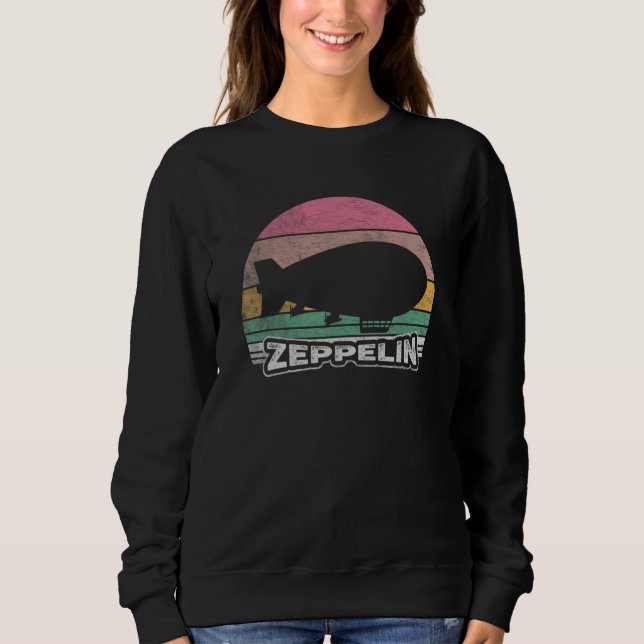 Sweatshirt Zeppelin Vintage Rétro Zeppelin Dirigible (Devant)
