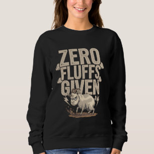 Sweatshirt Zéro Liquides Donné Drôle Humour de chèvre en colè