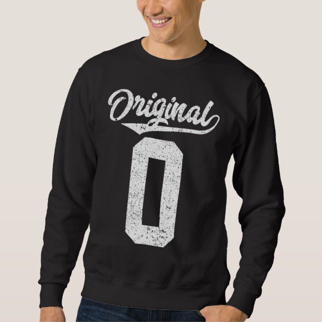 Sweatshirt zéro ou 0 (Devant)