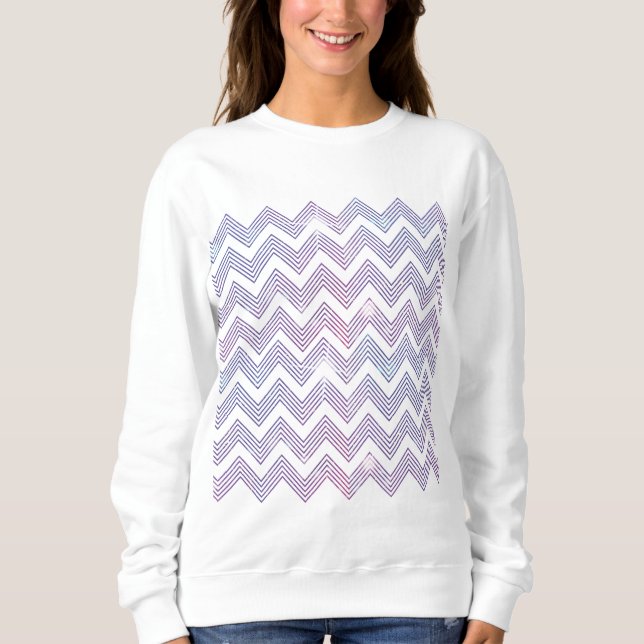 Sweatshirt Zig Zag Motif (Devant)
