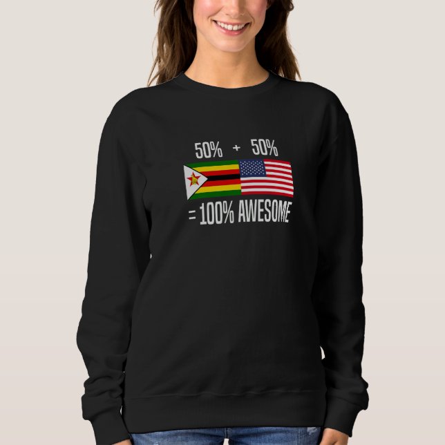 Sweatshirt Zimbabwean Roots Zimbabwe Zimbabwean American (Devant)
