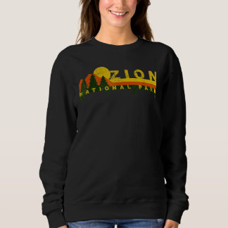 Sweatshirt Zion National Park Sunny Mountain Treeline