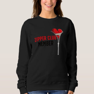 Sweatshirt Zipper Club Member Open Heart Surgery Recovery_1