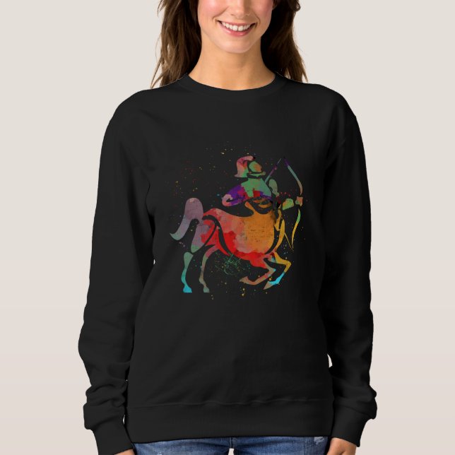 Sweatshirt Zodiac  for Sagittarius Archer Artwork Horoscope (Devant)