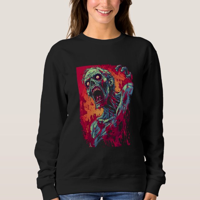 Sweatshirt Zombie by Haunted Horror Halloween 2 (Devant)