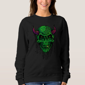 Sweatshirt Zombie Evil Skull Halloween vibes
