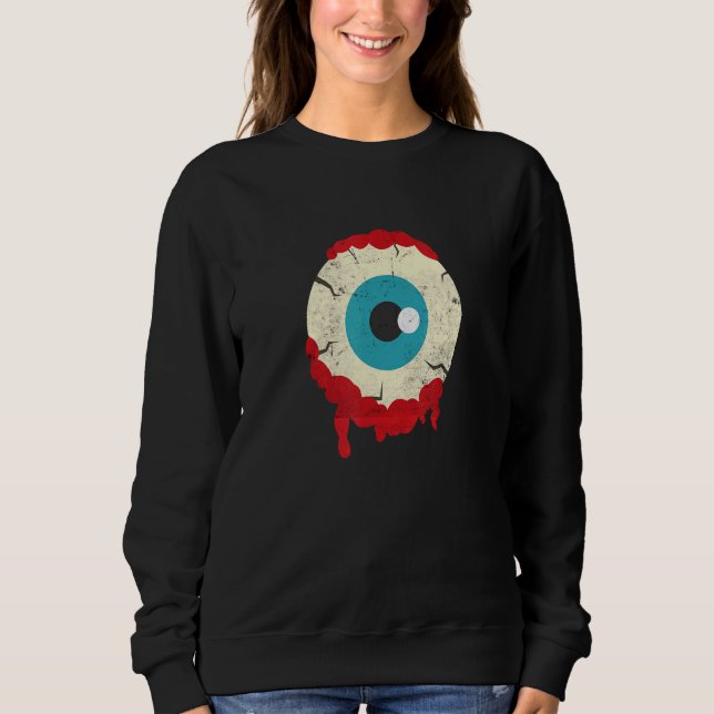 Sweatshirt Zombie Eyeball Halloween Parti effrayant Zombies F (Devant)