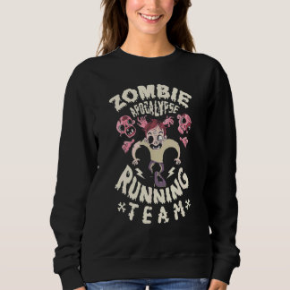 Sweatshirt Zombies Apocalypse Courir Équipe Effrayant Happy H