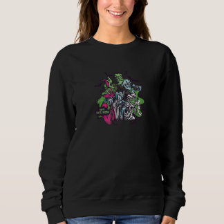 Sweatshirt Zombies Happy Halloween Spooky Scary Zombie Men Wo