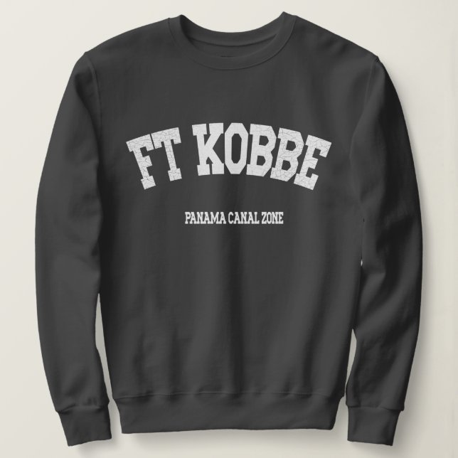 Sweatshirt Zone du canal de Panama : Ft. Kobbe (Design devant)