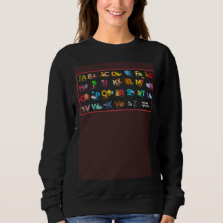 Sweatshirt Zoo Animal Alphabet Letters ABCs Kindergarten Todd