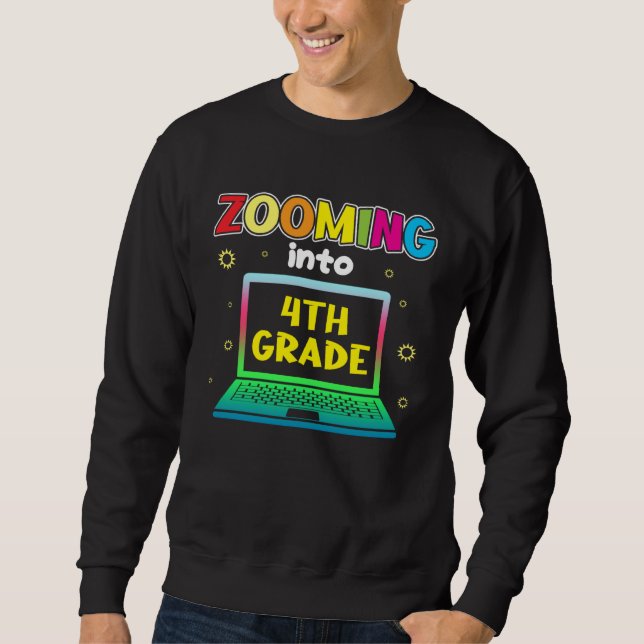 Sweatshirt Zoom sur la 4e année (Devant)