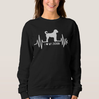 Sweatshirt Zuchon Heart Beat Ekg Pulse Pour Chien