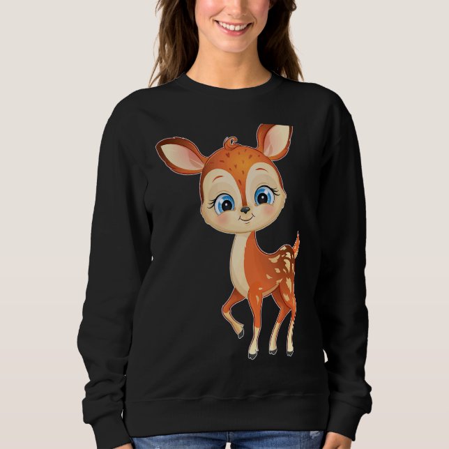 Sweatshirt Zuckersüßer Baby Rehkitz (Devant)