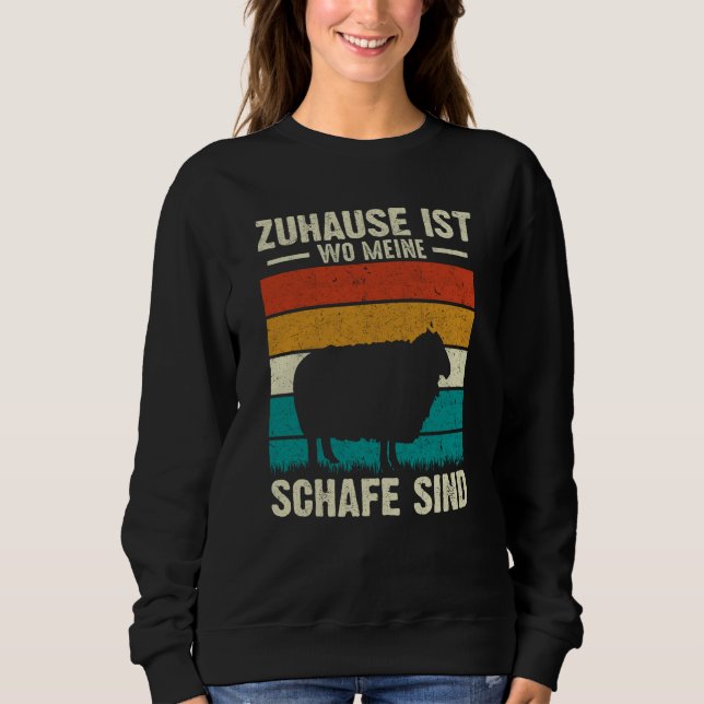 Sweatshirt Zuhause Ist Wo Meine Schafe Sind (Devant)