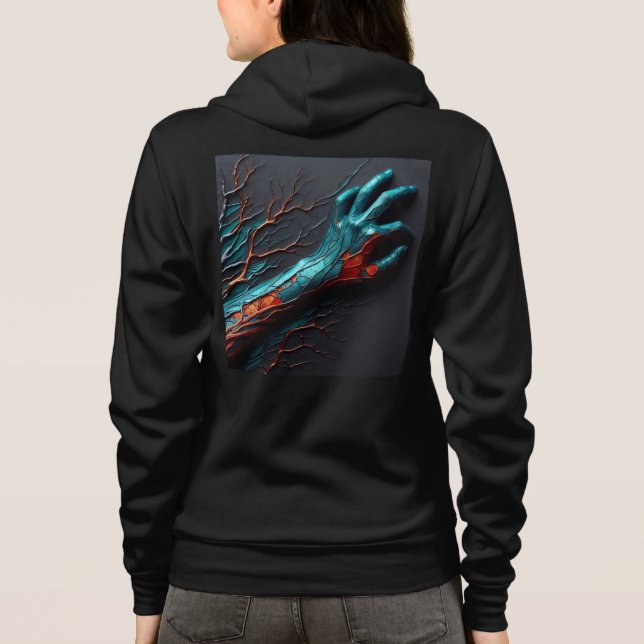 Sweatshirts Bella+Canvas Full-Zip avec illustratio (Dos)
