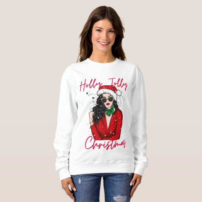 Sweatshirts de Noël pour femmes (Devant entier)