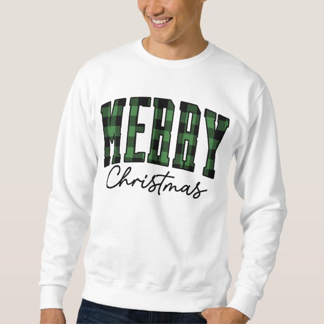 Sweatshirts de Noël | Vert masculin (Devant)