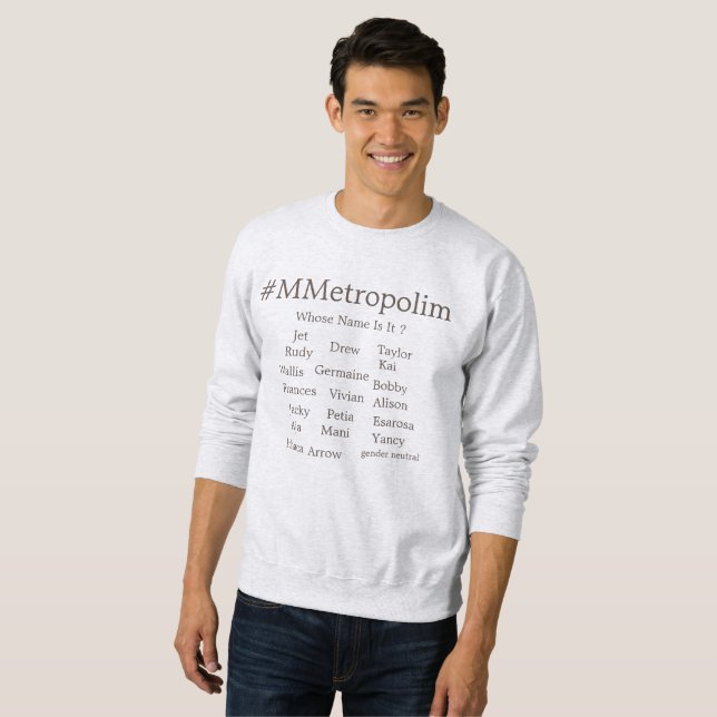 Sweatshirts für Männer /Alle Größen/ 0-3XL /MMETRO (Vorne ganz)