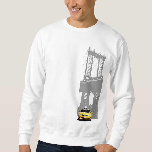 Sweatshirts masculins New York Nyc Yellow Taxi Bro (Devant)