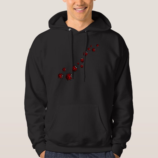 Sweatshirts unisexes de chemises de coccinelle de (Devant)