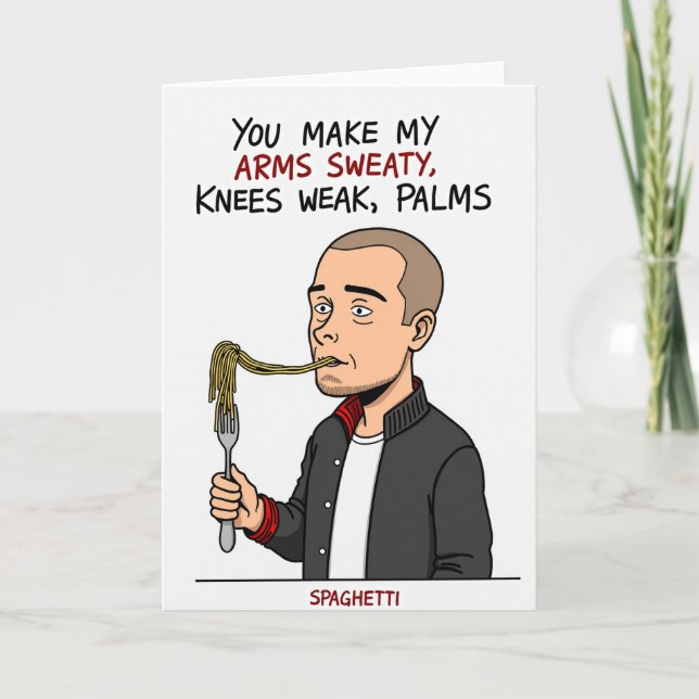 Sweaty Palms Spaghetti Card Karte (Vorderseite)