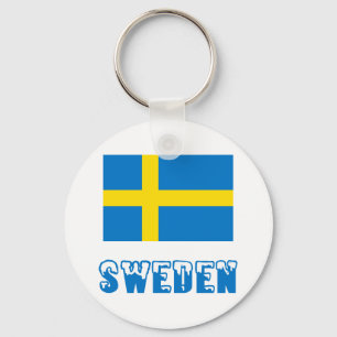 Sweden and Swedish Flag Schlüsselanhänger