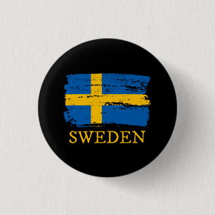 Sweden Flag Button