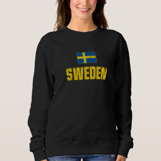 Sweden Flag Swedish Sverige Svenska Stockholm Nors Sweatshirt