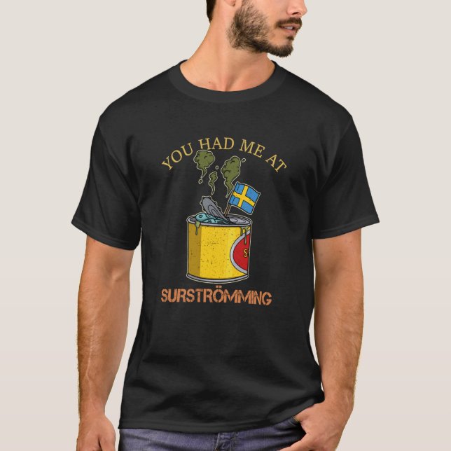 Sweden Swedish fish specialty Surstromming puke fi T-Shirt (Vorderseite)
