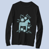 Swedish Dala Horse Aquamarin Green Viking