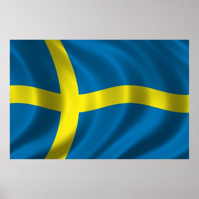 Swedish Flag Poster (Vorne)