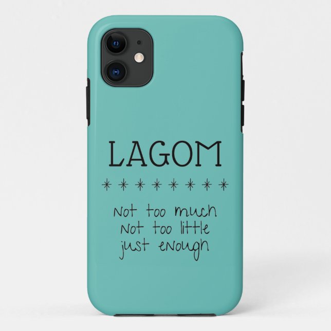 Swedish Lagom Phone Case (Rückseite)