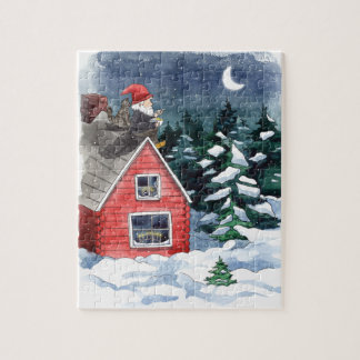 Swedish Tomten Christmas Porridge Watercolor