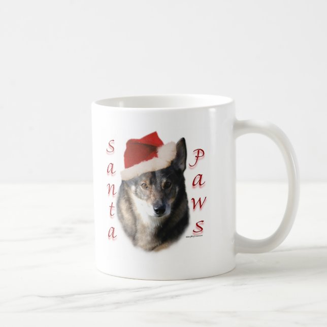 Swedish Vallhund Santa Paws Kaffeetasse (Rechts)