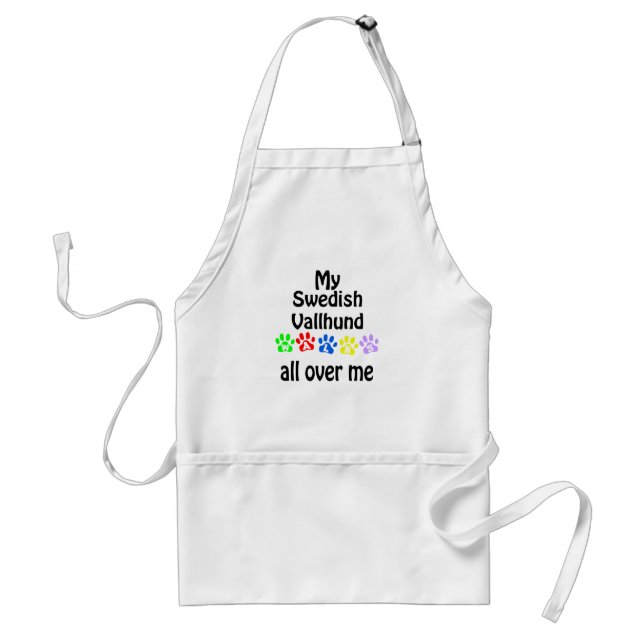 Swedish Vallhund Walks Design Schürze (Vorne)