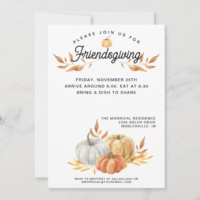 Sweendsgiving Invitation (Devant)