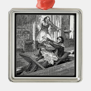 Sweeney Todd-Friseure Stuhl-Penny schrecklich Ornament Aus Metall